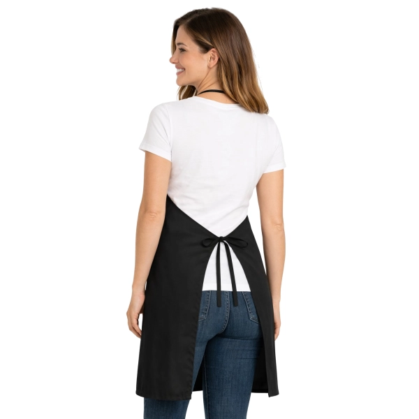 Fartuszek kuchenny roboczy z kieszonką czarny – odzież gastronomiczna Gastronix - kolejne ujęcie